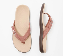 Load image into Gallery viewer, Vionic Thong Sandals with Buckle Detail