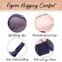 Load image into Gallery viewer, Lace Full-Coverage Bra