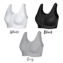 Load image into Gallery viewer, Front Zip Wireless Sports Bra