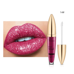 PU glitter waterproof lip gloss