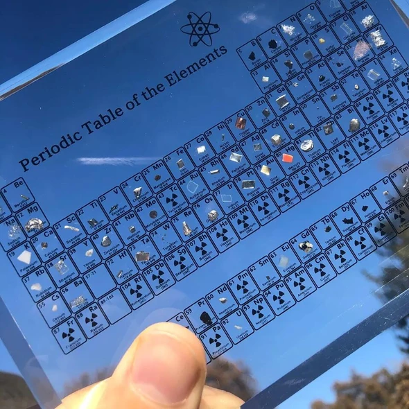 Hot Sale Collectable Periodic Table with REAL Elements-Free Shipping Worldwide