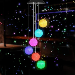 ¡¾50% Off Father s Day Promotion¡¿-Solar Powered Wind Chimes Lights