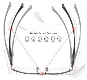 German intelligent color Progressive Auto Focus reading glasses