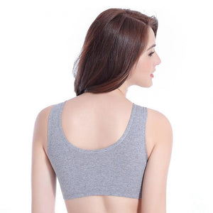 Front Zip Wireless Sports Bra