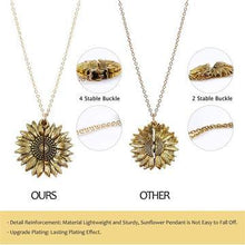 Load image into Gallery viewer, YOU ARE A BADASS SUNFLOWER NECKLACE
