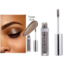 Load image into Gallery viewer, PHOERA 12 Color Metals Glitter and Glow Liquid Eyeshadow

