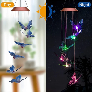 ¡¾50% Off Father s Day Promotion¡¿-Solar Powered Wind Chimes Lights