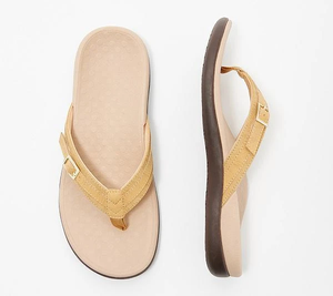 Vionic Thong Sandals with Buckle Detail