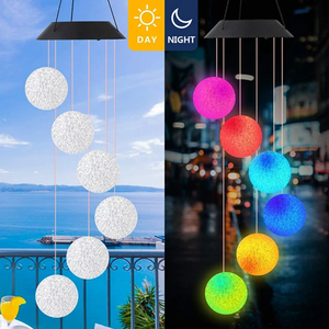 ¡¾50% Off Father s Day Promotion¡¿-Solar Powered Wind Chimes Lights