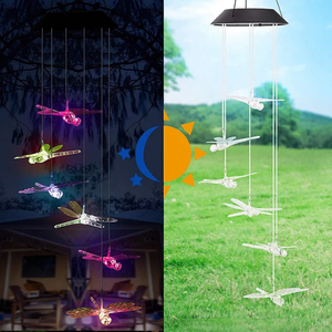 ¡¾50% Off Father s Day Promotion¡¿-Solar Powered Wind Chimes Lights